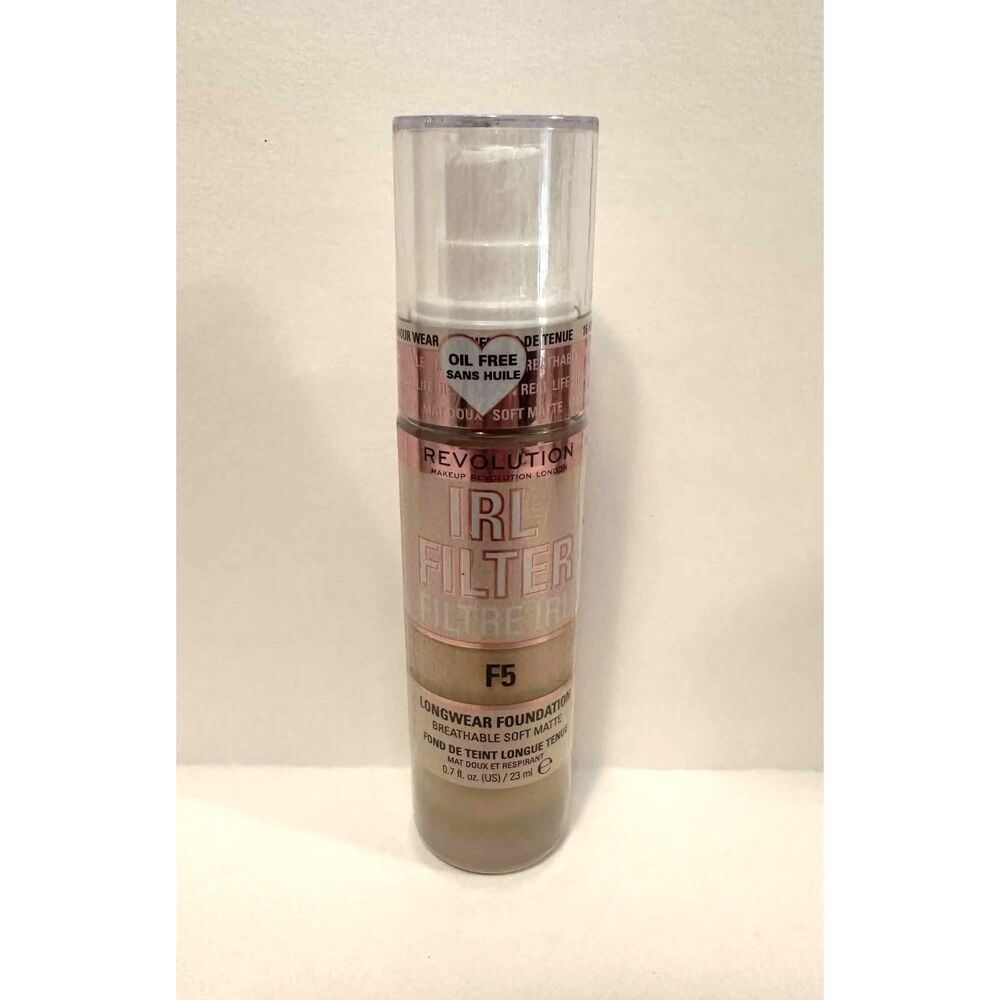 Makeup Revolution IRL Filter Longwear Foundation # F5 NEW SEALED